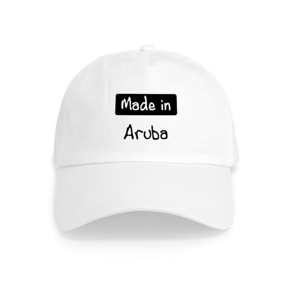 CafePress - Made In Aruba Cap - Adjustable 100% Brushed Unisex Casual Cotton Baseball Cap, Beige, 1