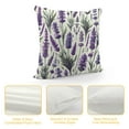 thumbnail image 4 of COMIO Purple Lavender Pillow covers Purple Flowers Leaves Throw Pillow Covers Spring/Summer Cushion Case for Sofa Home Decor Bedroom Living Room Outdoor Spring Theme Pillow Covers, 4 of 5