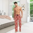 thumbnail image 7 of Top-kevin Christmas Gnoomes Santa Claus Pajama Pants Men's Lounge Pants Straight-Fit Men Pajama Bottoms, 7 of 7