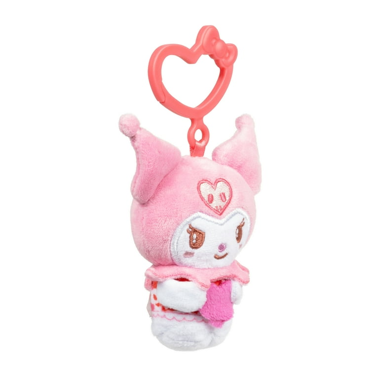 くみっきーさん専用❤️ホワイト&ピンク❤️カメリア柄❤️ドールチャーム❤️ハンドメイド Hello Kitty And Friends, Kuromi 3 inch Clip On Plush - Valentine