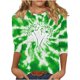 thumbnail image 3 of TaTaai Womens St. Patrick's Day Print 3/4 Sleeve Tops Casual Loose Round Neck Pullover T-Shirts Soft Comfortable Fashion Daily Wear Blouses for Women Gift, 3 of 5