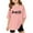 Pink, variant on Little Kid Children Kids Girls Letter Printed Short Sleeve T Shirts Kids Oversized Tops Casual Crewneck Basic Tees Youth Girls Athletic Shirts Drafter Shirt Big Clothes Size 16 7-8 Years Blue