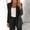 Black, variant on BRGZLK Womens Oversize Open Front Blazer Jacket Fashion Solid Color Long Sleeve Lapel Lightweight Casual Suit Jacket with Pockets Army Green XXL