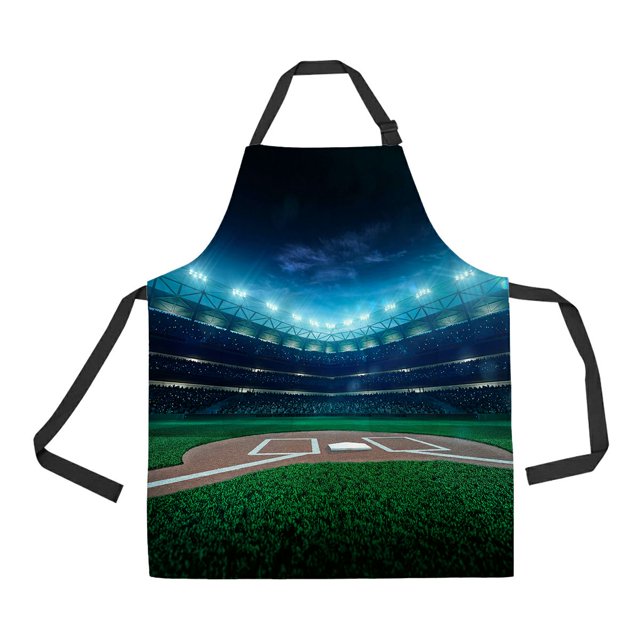 Delantal de Cocina ABPHQTO Profesional de Beisbol Grand Arena Night con bolsillos 70x80 cm