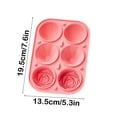 thumbnail image 3 of Electrodomésticos de cocina, juego de 6 moldes 3 en 1 para hielo, esfera rosa, bandejas de silicona con diseños divertidos para whisky, cócteles y licores. Moldes para hombres, regalos para fiestas en, 3 of 6