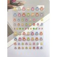 thumbnail image 4 of Dibujos animados lindo LABUBU ZIMOMO MOKOKO pegatinas de uñas Diy papelería diario planificador pegatinas álbum de recortes cuaderno pegatinas regalo, 4 of 5