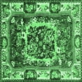 thumbnail image 1 of Ahgly Company Indoor Square Persian Emerald Green Traditional Area Rugs, 8' Square, 1 of 4