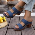 thumbnail image 6 of Wowcloth Women's Fashion Slides – Comfortable Cross-Strap Design with Breathable Platform Sole & Solid Color for Casual Summer Wear, 6 of 9