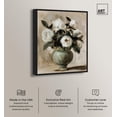 thumbnail image 2 of Raw Floral Vibes Canvas Elegant Florals by Art Remedy, Black Frame, 16" x 20", 2 of 7