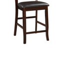 thumbnail image 2 of Wooden High Chair, Dark Brown & Black, Set of 2, 2 of 2