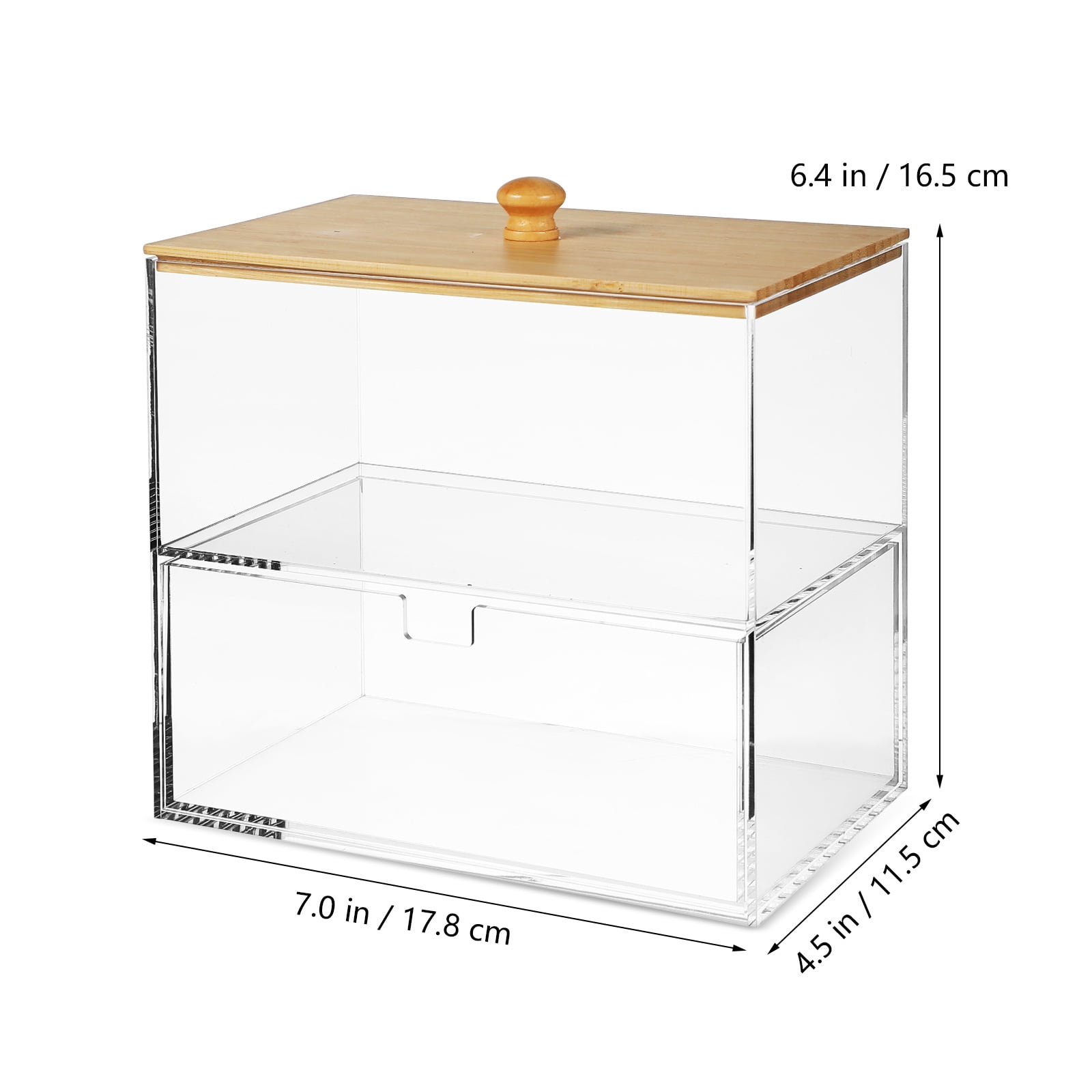 FOMIYES Acrylic Dryer Sheet Holder with Transparent Drawer Storage Organizer, 1 Set for Laundry Room Convenience