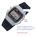 thumbnail image 2 of Reloj pulsera Casio Collection F-91WS-2CF Digital de Cuerpo Plateado para hombre Con Correa de Resina Color Negro, 2 of 6