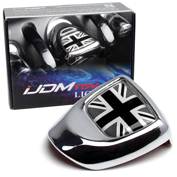 Classic Black/White UK Union Jack Design Engine Start Push Start Cap Cover Decoration, For 3rd Gen Mini Cooper F54 F55 F56 F57 F60