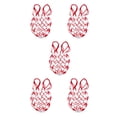 thumbnail image 1 of Greeniant Bolsa de malla para pelota de baloncesto, soporte para bolsa de red de almacenamiento de malla, color blanco y rojo Type2 NO2, 1 of 1