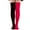 Red, variant on Lolmot Women's Halloween Thigh High Socks Yin Yang Color Block Solid Color Over the Knee Stockings Masquerade Stockings