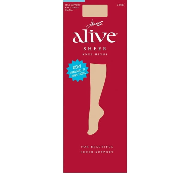 Hanes® Alive 2-pk. Full Support Knee-High Pantyhose 0A446 Color: Little Color Size: N/A