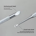 thumbnail image 5 of Double Ended Nail Cuticle Pusher Tool Stainless Steel Manicure Set for Exfoliating Dead Skin and Cuticle Care for Fingernails and Toenails, 5 of 10