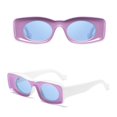 thumbnail image 4 of Lunettes à Moins de 5 $ Violet Rectangle Rétro Lunettes de Soleil Femmes Hommes Polygonales Étroites Mode Mignonnes Lunettes, 4 of 4