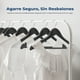 thumbnail image 3 of Ganchos de Madera Premium Serenelife, Ahorradores de Espacio, Resistentes, con Gancho Metálico Giratorio de 360°, para Abrigos, Pantalones y Vestidos, Negro, Pack 50, 3 of 7