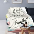 thumbnail image 2 of Faith Hope Love Bible Verse Throw Blankets Travel Blanket Cozy Plush Keep Warm Throws Inspirational Christian Gift for Mom Women 60"X50", 2 of 6