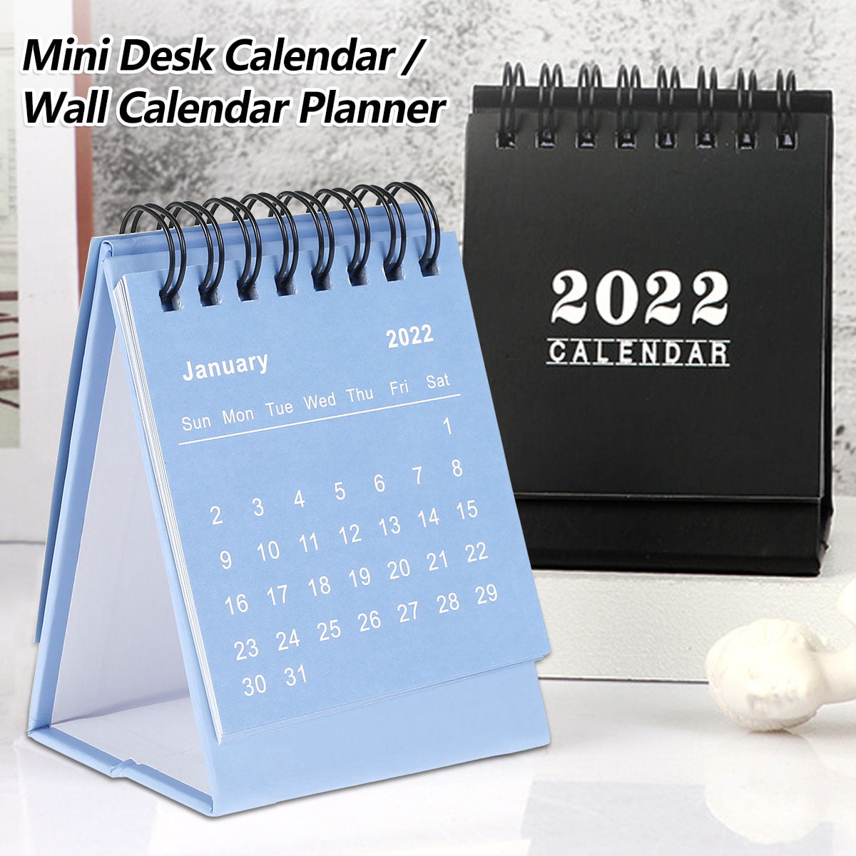 2020 Desktop Simple Small Desk Calendar Home Office Note Coil Calendar Gifts New 