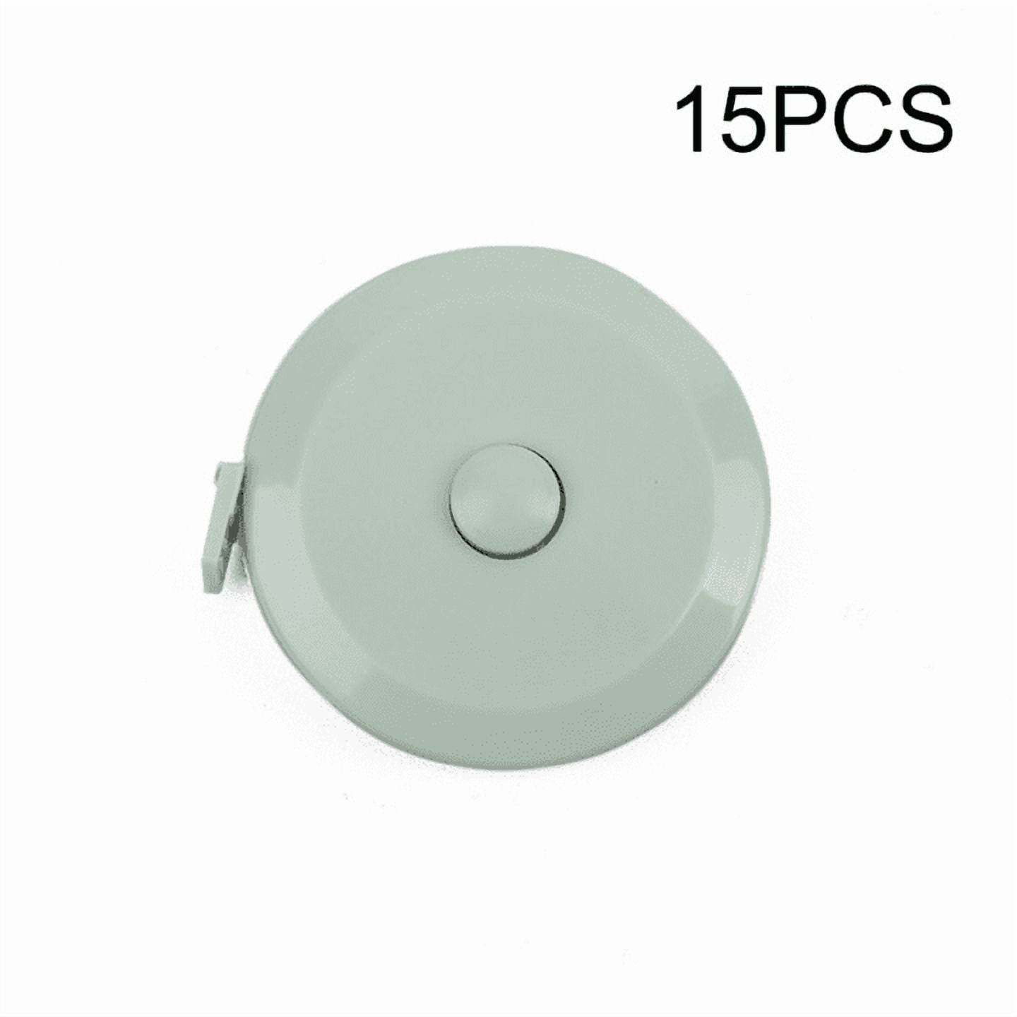 1PC/15PCS 1.5m Small Tape Measure Portable Student Soft Leather Three Measurement Clothes Automatic Recycling