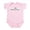 Petal Pink, variant on - I Love My Papa Bear Infant Bodysuit - Baby Light Bodysuit, Size Newborn - 24 Months