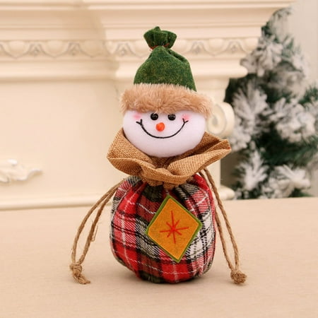 

Funicet Christmas Deal All! Christmas Santa Snowman Gift Bag Candy Bag Christmas Eve Apple Bag Storage Bag Decoration Pendant