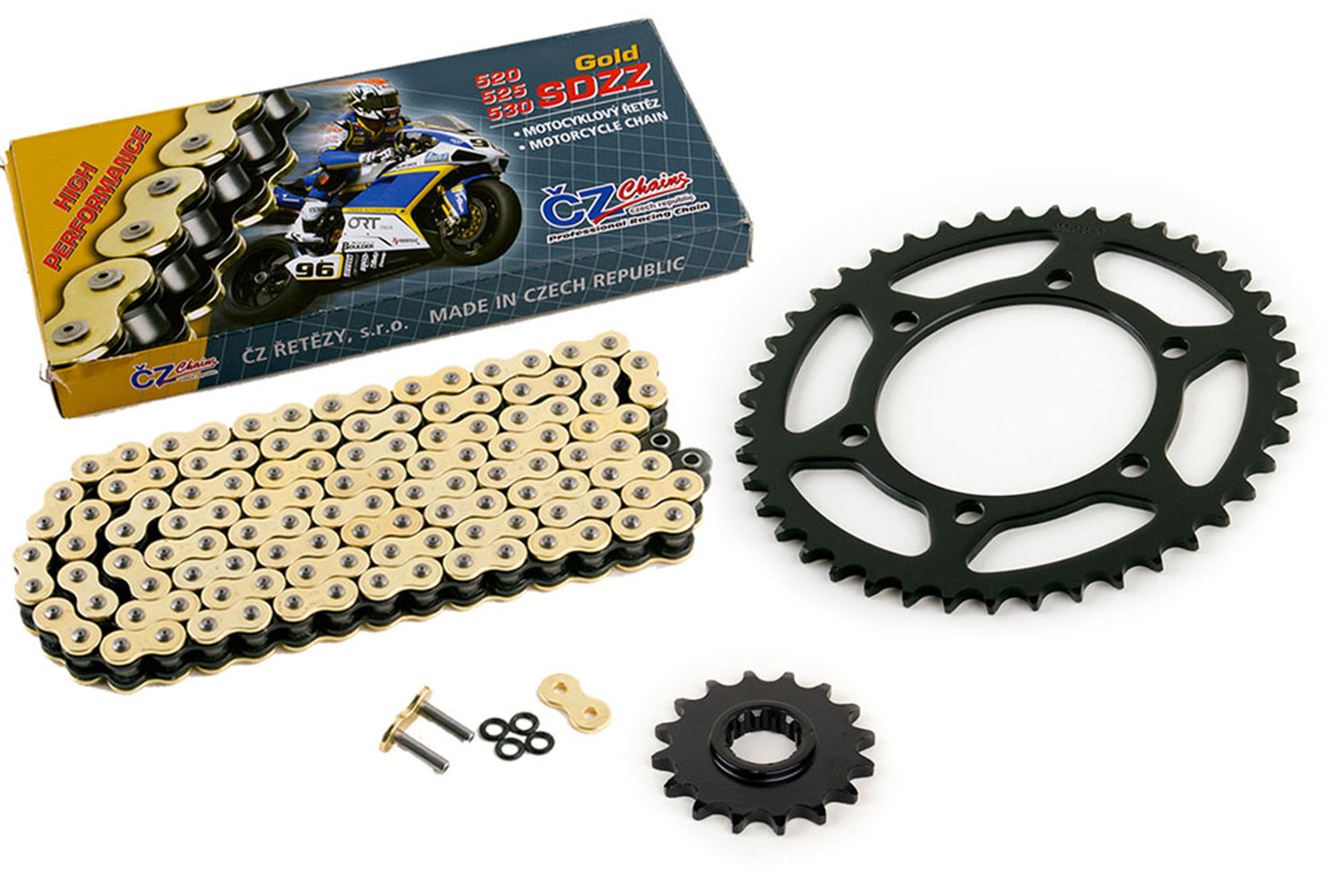 Honda CRF450R 2008 2009 2010 2011 Gold X-Ring Chain Red Rear Front Sprocket Kit