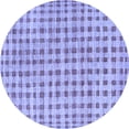 thumbnail image 1 of Ahgly Company Indoor Round Abstract Blue Contemporary Area Rugs, 3' Round, 1 of 4