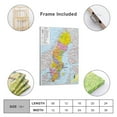 thumbnail image 2 of Sweden Map Posters Gifts Canvas Painting Poster Wall Art Decorative Picture Prints Modern Decor 08x12inch(20x30cm), 2 of 6