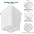 thumbnail image 4 of 5-Pack 9.77 Gallon Square Planter Nursery Pots, Flower Plant Container Injection Molded Plastic Nursery Pot Gardening Pots for Indoor Outdoor Vegetables, Succulents, White, 4 of 7