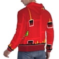 thumbnail image 4 of Lsque Geometry Dash Pattern Casual Men's Hoodie,Hooded Sweatshirt with Kangaroo Pocket,Pullover Hoodie-Small, 4 of 8