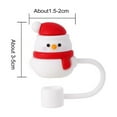 thumbnail image 5 of 1/5Pcs Christmas Straw Covers Cap, 10mm Christmas Straw Toppers for Tumblers Accessories, Reusable Straw Cap Stopper for Straws Tip Lids, 5 of 8