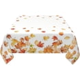 thumbnail image 3 of Fall Tablecloth Square 54 x 54 Inch Thanksgiving Maple Leaf Table Cloth Polyester Fabric Farmhouse Harvest Autumn Table Cover for Kitchen Party Picnic Outdoor Decor, 3 of 6