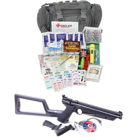 22 Long Rifle Shot - Camillus Survival Pack with Crosman .22 caliber Air Rifle, Ultimate Bugout Kit