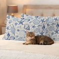 thumbnail image 3 of Navy Blue Coastal Outdoor Waterproof Pillow Covers, Nautical Ocean Shell Starfish Sea Rustic Decorative Rectangle Throw Pillowcase Sofa Cushion Sham for Patio/Couch/Chair, 20"x12" 2 Pack, 3 of 8