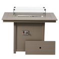thumbnail image 2 of WestinTrends Helios 46" Modern Outdoor Patio Gas Propane Rectangular Fire Pit Table (Rocks Not Included), Weathered Wood, 2 of 14