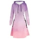 thumbnail image 1 of Women's Halloween Dress Casual Women Long Sleeve Autumn Dress Drawstring Hoodie Dress, 1 of 4