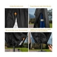 thumbnail image 5 of Funda para sombrilla de exterior de tela Oxford 420D, funda protectora para sombrilla de exterior contra rayos UV y viento para sombrilla compensada, 280 x 30/81/46 cm, color negro, 5 of 5