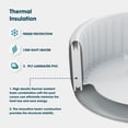 thumbnail image 4 of RELXTIME Luxury Inflatable Hot Tub 4-6 Person 73x73 Inch Portable Outdoor Spa with 130 Jets, 4 of 6