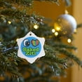 thumbnail image 7 of 3drose, Bright Eye Heart I Love Baked Ziti, 3 inch Snowflake Porcelain Ornament, 7 of 7