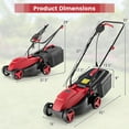 thumbnail image 4 of 10 AMP 13 Inch Electric Corded Lawn Mower with Collection Box, 4 of 10