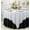 White, variant on Wedding Linens Inc. Wholesale Scuba Wrinkle Free 72" x 72" Square Table Overlay Topper - White