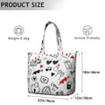 thumbnail image 3 of Cartoon Character Weekender Bag with Fun Rainbow & Galaxy Design Large Capacity Travel Tote, Lightweight Airplane Friendly for Business Weekend Trips, 3 of 5