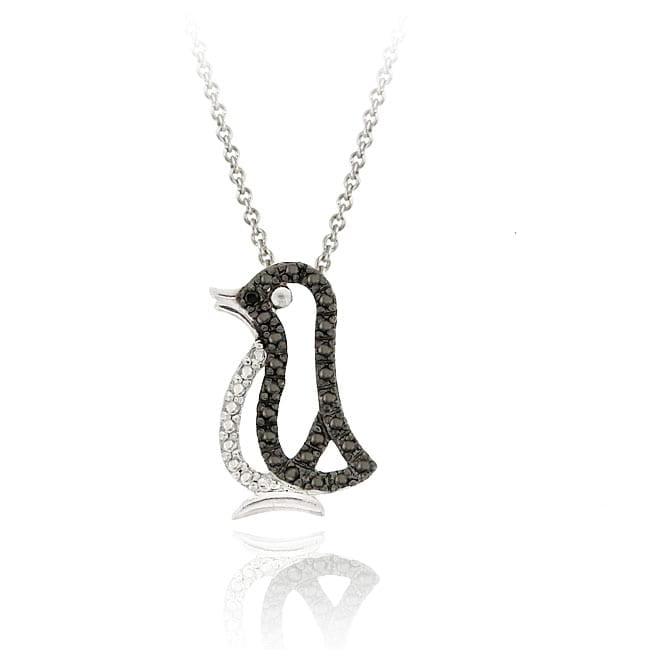 penguin diamond necklace