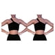 thumbnail image 1 of Naiovety Trajes de ejercicio de 2 piezas Pantalones cortos a prueba de golpes Crop Tops Gym Fitness Set Sujetador negro/S 2Conjunto, 1 of 6
