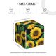 thumbnail image 4 of Balery Sunflower 1 Porta Pañuelos de Cuero con Estampado – Funda Moderna Cuadrada para Caja de Pañuelos, Dispensador 5x5x5'', 4 of 7