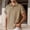 Khaki, variant on Bcfgryg Short Sleeve Loose Knit Jacquard Shirt Comfortable Breathable Casual Top For Daily Wear And Outdoor Activities Big and Tall Shirts Beige L