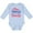 AE-Light Blue, variant on Inktastic 4th of July Star Spangled and Sassy with Arrow and Stars Boys or Girls Long Sleeve Baby Bodysuit